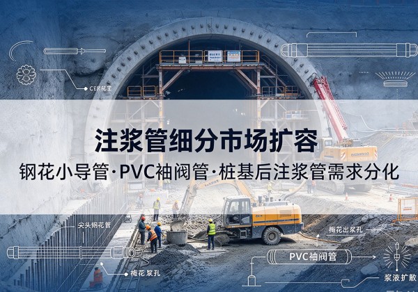 上虞注浆管细分市场扩容，隧道钢花小导管、PVC 袖阀管、桩基后注浆管需求分化